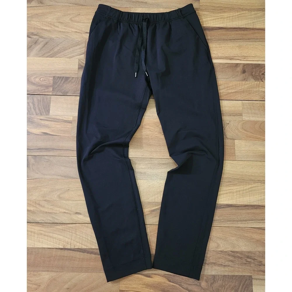Lululemon Black Pants Slim-Fit Womens Size 4 Drawstring 4-Pocket